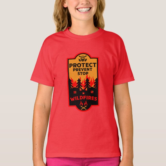 Camiseta Prevención de incendios forestales (Anverso)