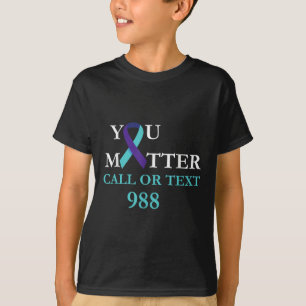 Camiseta Prevención de la toma de conciencia sobre el suici