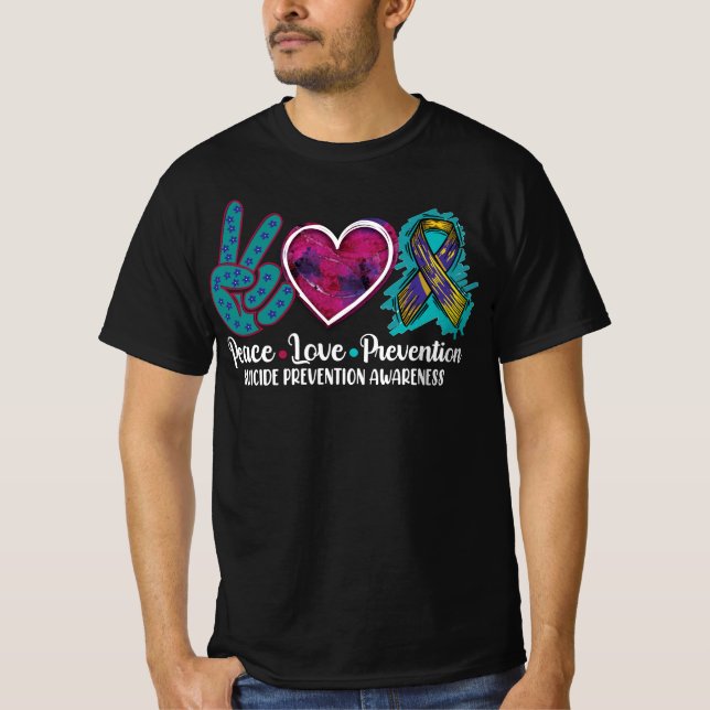 Camiseta Prevención del Amor por la Paz Concienciación sobr (Anverso)