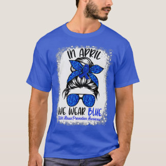 Camiseta Prevención del maltrato infantil a de la cinta de