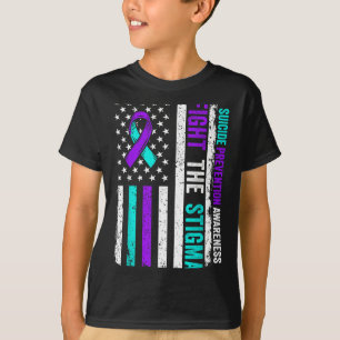 Camiseta Prevención del Suicidio Apoyo Luchar contra el Est