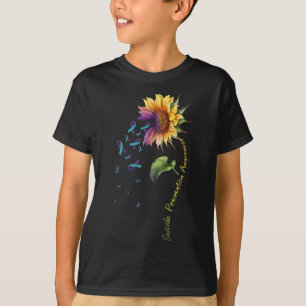 Camiseta Prevención del suicidio Conciencia Girasol