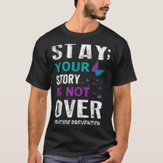 Camiseta Prevención del suicidio Conciencia La historia de