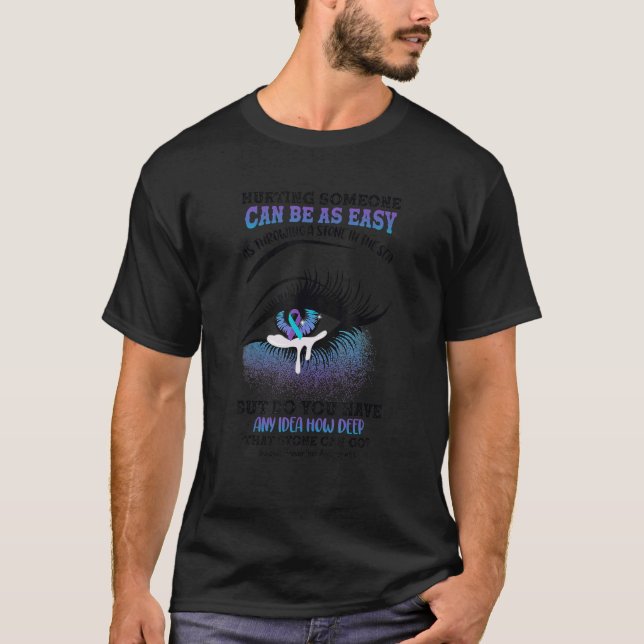 Camiseta Prevención del suicidio Conciencia Que Puede Hacer (Anverso)
