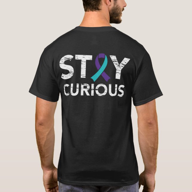 Camiseta Prevención del suicidio de Stay Curious (Reverso)