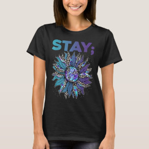 Camiseta Prevención del suicidio del leopardo del girasol