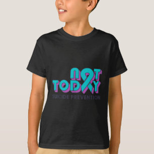 Camiseta Prevención del Suicidio Hoy No Azul Turquesa Púrpu