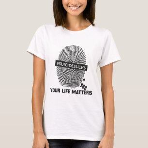 Camiseta Prevención del suicidio Problemas de vida Suicidio