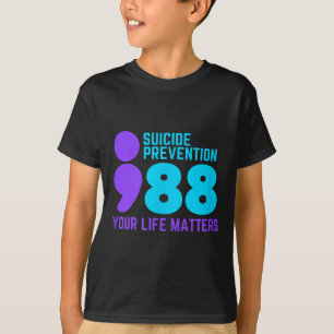 Camiseta Prevención del suicidio Punto y coma Salud mental