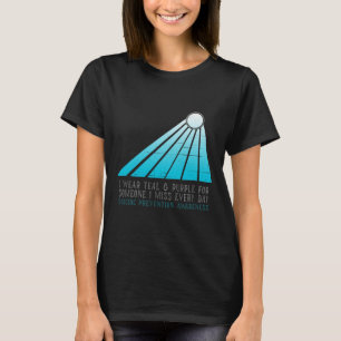 Camiseta Prevención Del Suicidio Que Uso Verde azulado Y Mo