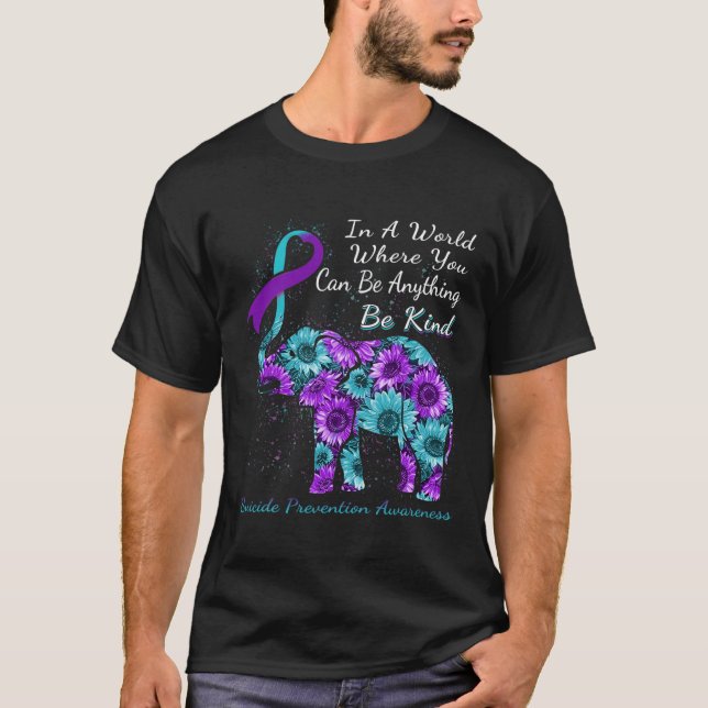 Camiseta Prevención del suicidio Sensibilización sobre el e (Anverso)