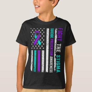 Camiseta Prevención del Suicidio Soporte Lucha Estigma Conc