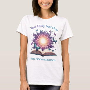 Camiseta Prevención del suicidio Tu historia no ha terminad