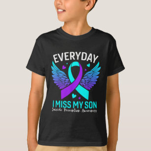 Camiseta Prevención suicida de suicidio de niños con concie