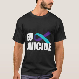 Camiseta Prevención suicida de suicidio en la cinta de segu