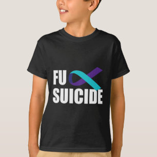 Camiseta Prevención suicida de suicidio en la cinta de segu