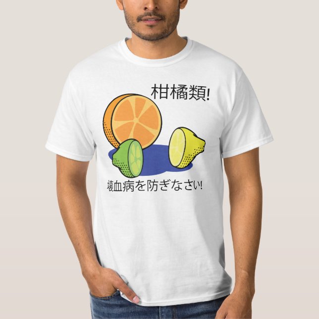 Camiseta Prevenga el escorbuto (Anverso)