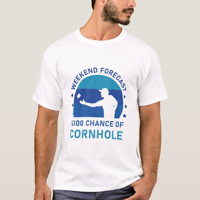 Camiseta Previsión de fin de semana 100% de probabilidad de (Anverso)