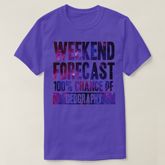 Camiseta Previsión de fin de semana 100 posibilidades de ge (Diseño del anverso)