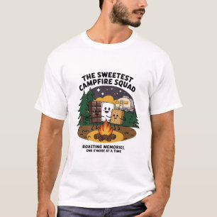 Camiseta Previsión de fin de semana: acampada y bebida
