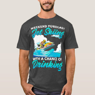 Camiseta Previsión De Fin De Semana De Esquí A Pie Con Una 