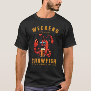 Camiseta Previsión de fin de semana del Fiesta Cajun Crawfi