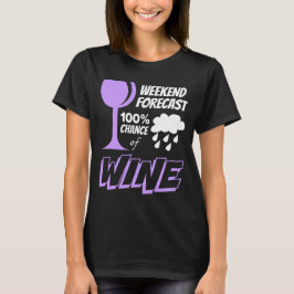 Camiseta Previsión de fin de semana nublado 100% de posibil