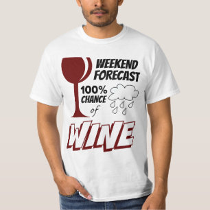 Camiseta Previsión de fin de semana nublado 100% de posibil