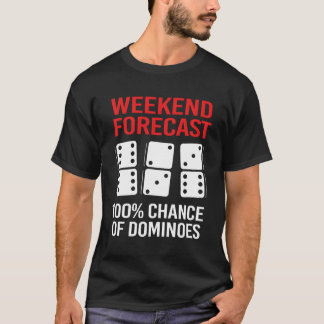 Camiseta Previsión de fin de semana para Domino