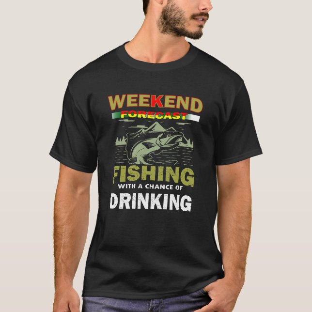 Camiseta Previsión de fin de semana Pesca (Anverso)