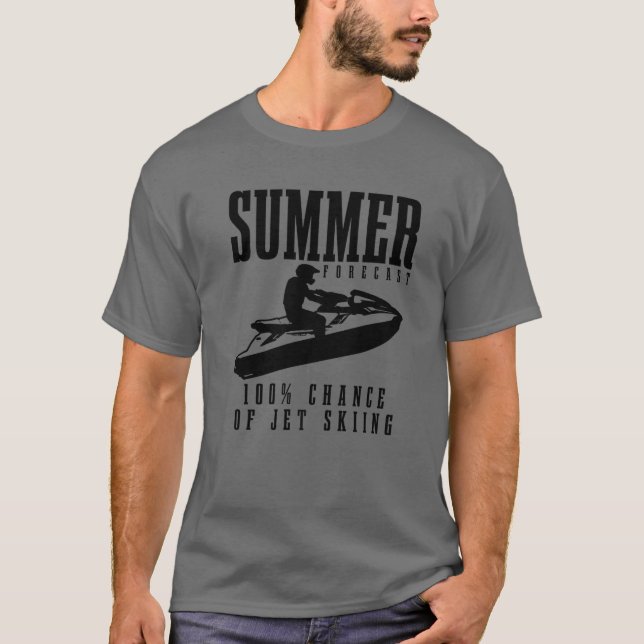 Camiseta Previsión De Verano De La Moto De Jet 100% De Prob (Anverso)
