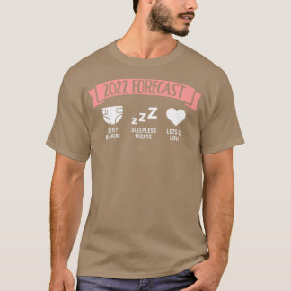 Camiseta Previsión para 2022 de la invitación del embarazo 