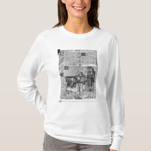 Camiseta Priam que mira la reconstrucción de Troy