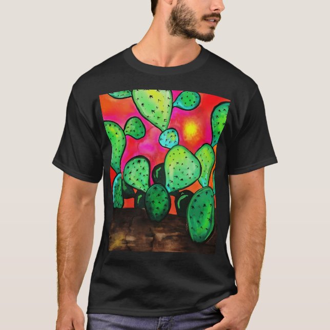 Camiseta Pricky Pear Cactus (Anverso)