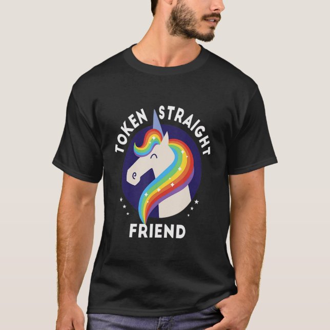 Camiseta Prid gay de Unicorn Queer Ally (Anverso)