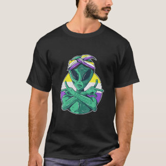 Camiseta Pride Alien LGBTQ Enby Non-Binary