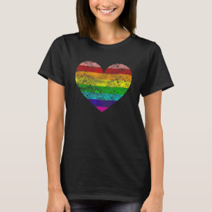Camiseta Pride Corazón Bandera Lgbt Lgbtq Arcoiris Lgbt Cor