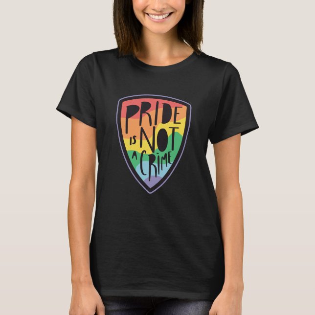 Camiseta Pride is not a crime LGBT (Anverso)