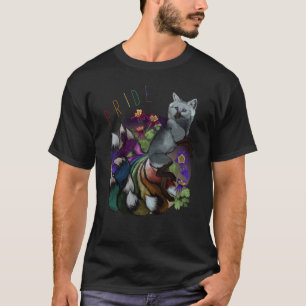 Camiseta Pride Kitsune y Flores de Columbine