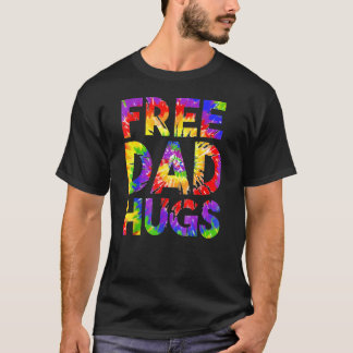 Camiseta Pride Lgbtq Free Dad Hugs Gay Rights Straight Supp