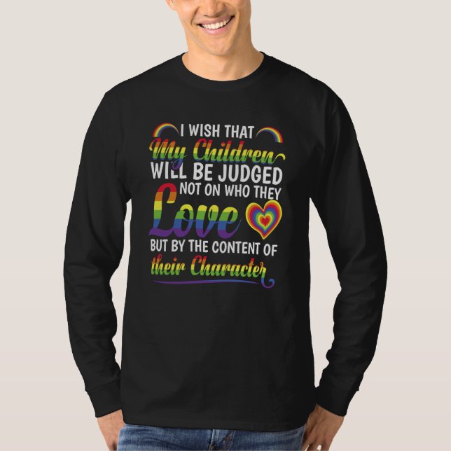 Camiseta Pride Month LGBTQ Rainbow Pride Flag LGBT (Anverso)