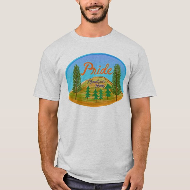 Camiseta Pride Mountain Home Pacífico Noroeste (Anverso)