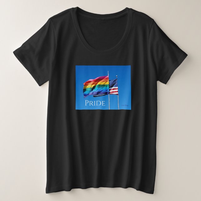 Camiseta "Pride" para damas más tamaño (Anverso del diseño)