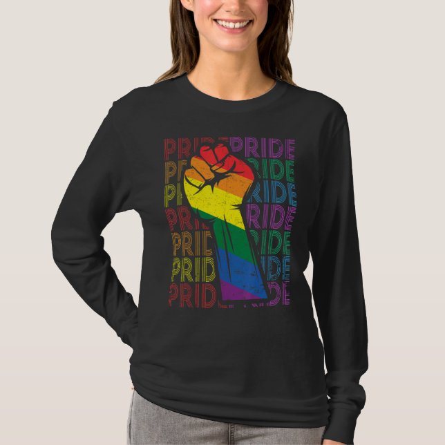 Camiseta Pride Poder Primero Lgbt Mes Tragedia Lesbiana Gay (Anverso)