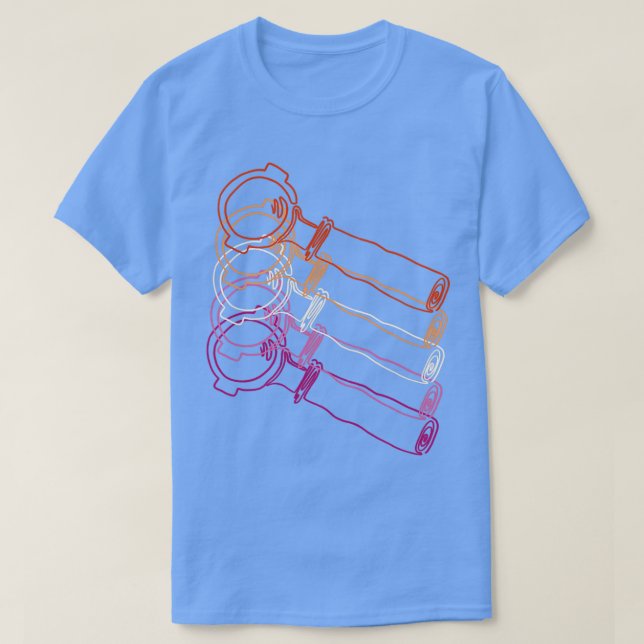 Camiseta Pride Portafilers bandera lesbiana (Diseño del anverso)