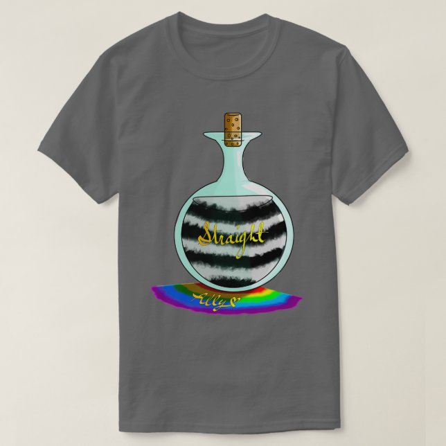 Camiseta Pride Potions Straight Ally (Diseño del anverso)