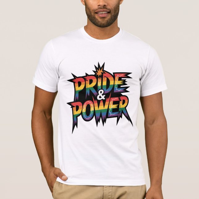Camiseta Pride & Power LGBTQ (Anverso)
