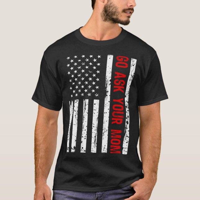 Camiseta Pride USA Flag & Father's Day Dad Grandpa Family M (Anverso)