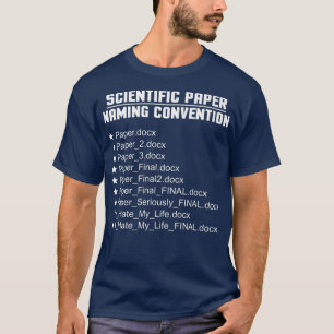 Camiseta Prima Científica de la Convención de nomenclatura 