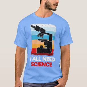 Camiseta Prima de biología del microscopio científico